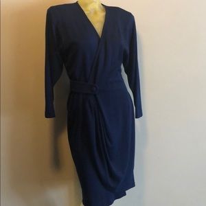 Navy wrap dress 6